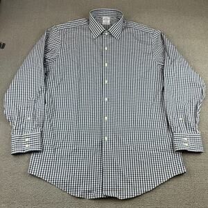 Brooks Brothers Regent Dress Shirt Men's‎ 16-34 Navy Red White